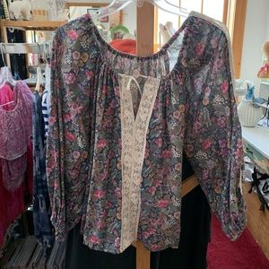 1970s peasant blouse